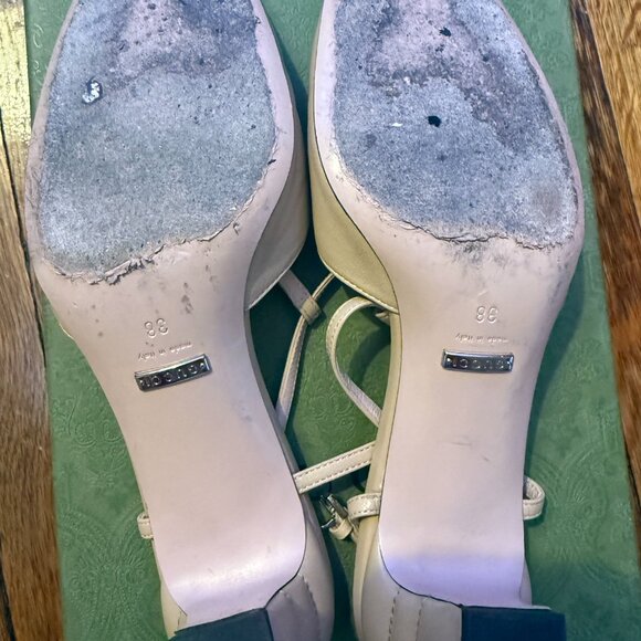 Gucci Nappa Charlotte Petite GG 55mm Slingback Pumps - Picture 12 of 14